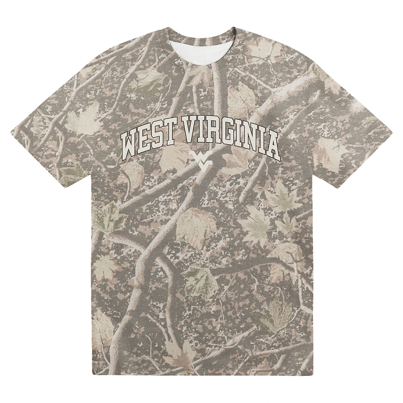 Men's Uscape Apparel Camo West Virginia Mountaineers Back Bay Heavyweight T-Shirt