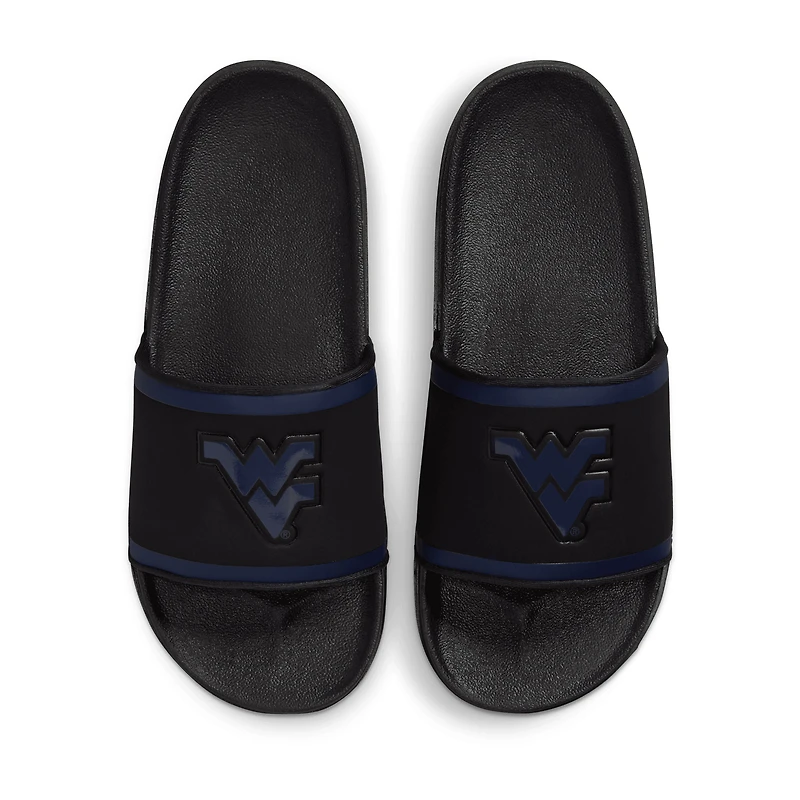 Sandales à enfiler Nike West Virginia Mountaineers Off-Court avec logo