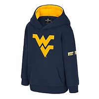 Toddler Colosseum  Navy West Virginia Mountaineers Big Logo Volume Fleece Pullover Hoodie