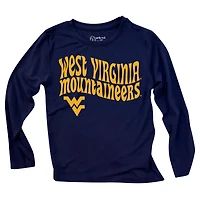 Ensemble haut à manches longues et leggings rayés tri-blend pour tout-petits, Wes & Willy West Virginia Mountaineers