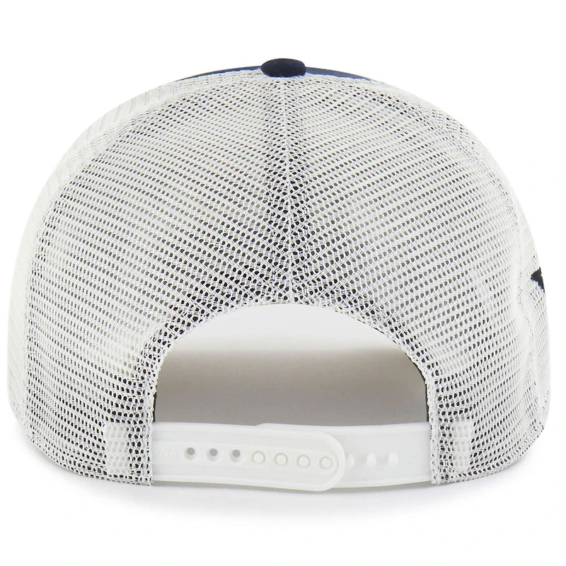 Casquette ajustable unisexe « 47 Navy West Virginia Mountaineers Contemporary Basics Foundation Trucker Hitch »