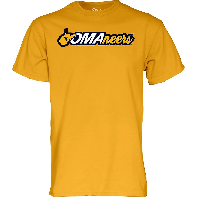 Unisex Blue 84 Gold West Virginia Mountaineers 2026 NCAA Baseball Men's College World Series Omaneers T-Shirt