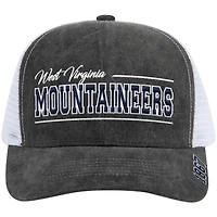 Casquette de camionneur ajustable unisexe Billy 2400 grise des West Virginia Mountaineers