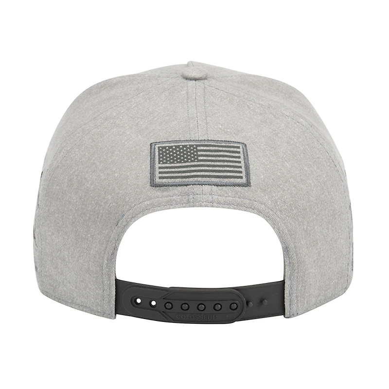 Casquette unisexe Colosseum Gray West Virginia Mountaineers OHT Squad Podium ajustable