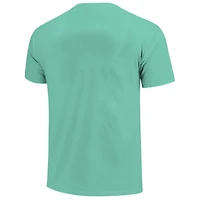 T-shirt unisexe à la mode avec archet de couleur confort des West Virginia Mountaineers menthe