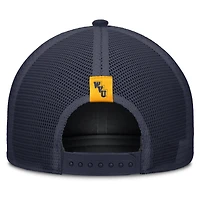 Casquette trucker unisexe Nike beige/marine West Virginia Mountaineers Legacy Rise ajustable