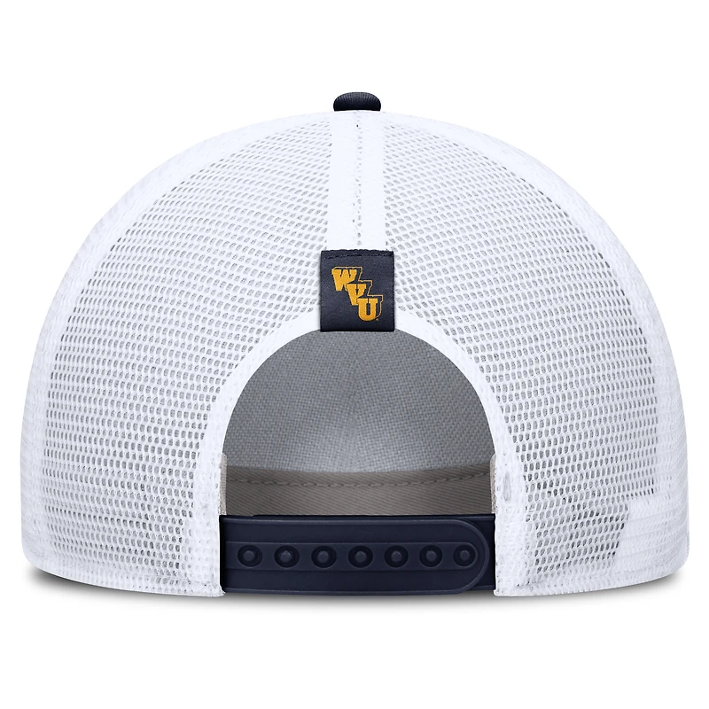 Unisex Nike Gray West Virginia Mountaineers 2026 Basketball Refresh 5-Panel Rise Trucker Hat