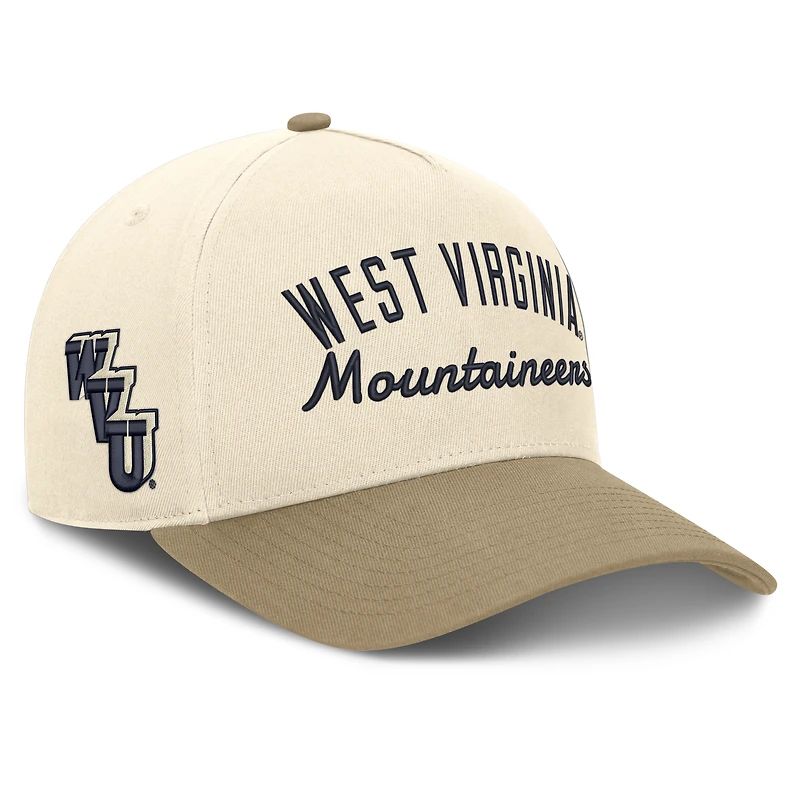 Unisex Nike  Natural/Beige West Virginia Mountaineers Legacy Rise Adjustable Hat
