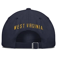 Casquette unisexe Nike bleu marine West Virginia Mountaineers Legacy Letter Club ajustable