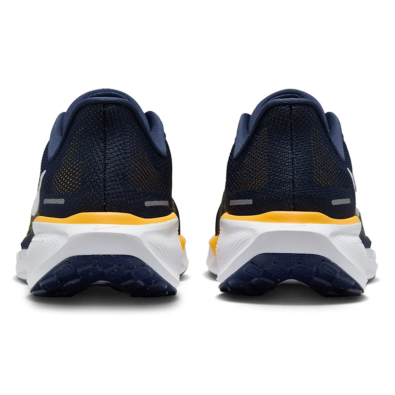 Chaussures de course unisexes Nike Zoom Pegasus 41 bleu marine des West Virginia Mountaineers