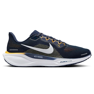 Chaussures de course unisexes Nike Zoom Pegasus 41 bleu marine des West Virginia Mountaineers
