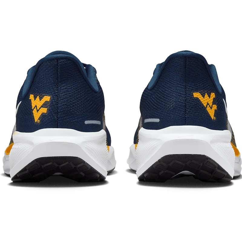 Chaussures de course unisexes Nike Zoom Pegasus 41 bleu marine des West Virginia Mountaineers