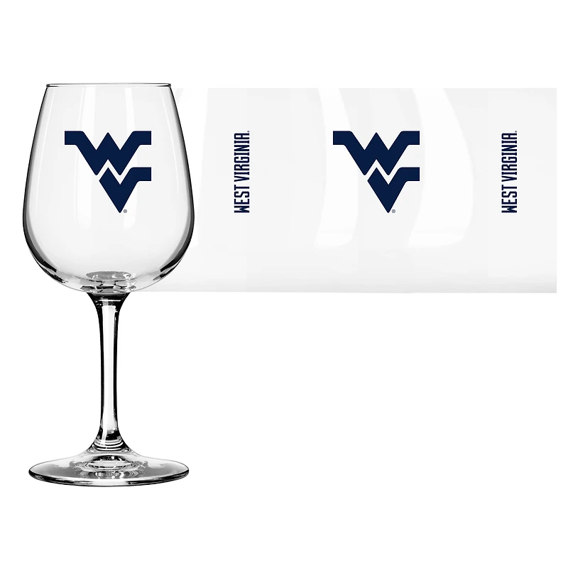 Alpinistes de Virginie-Occidentale 12oz. Verre à vin à pied du jour du match