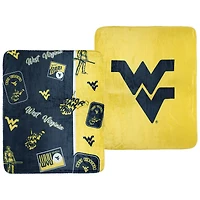 Couverture tissée Dream Weave 50" x 60" des West Virginia Mountaineers