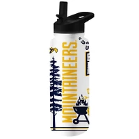 Bouteille désaltérante de 34 oz des West Virginia Mountaineers Backyard Brawl