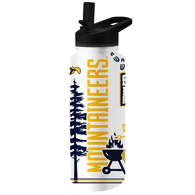 Bouteille désaltérante de 34 oz des West Virginia Mountaineers Backyard Brawl