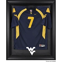 Vitrine à maillot encadrée noire avec logo des Mountaineers de Virginie-Occidentale