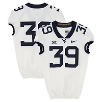 West Virginia Mountaineers Team-Issued #39 White Nike Jersey from the Football Program - Size 42+2