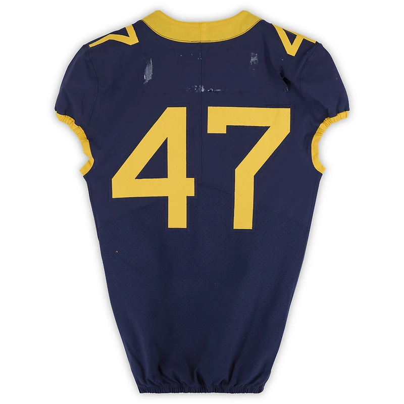 Maillot Nike bleu marine n° des West Virginia Mountaineers, édition football