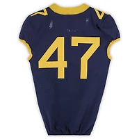Maillot Nike bleu marine n° des West Virginia Mountaineers, édition football