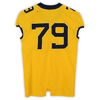 West Virginia Mountaineers Team-Issued #79 Gold Nike Jersey from the Football Program - Size 48+4