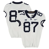Maillot Nike blanc n° des West Virginia Mountaineers, édition football