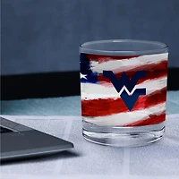West Virginia Mountaineers  Two-Pack 14oz. Americana Rocks Glass Set