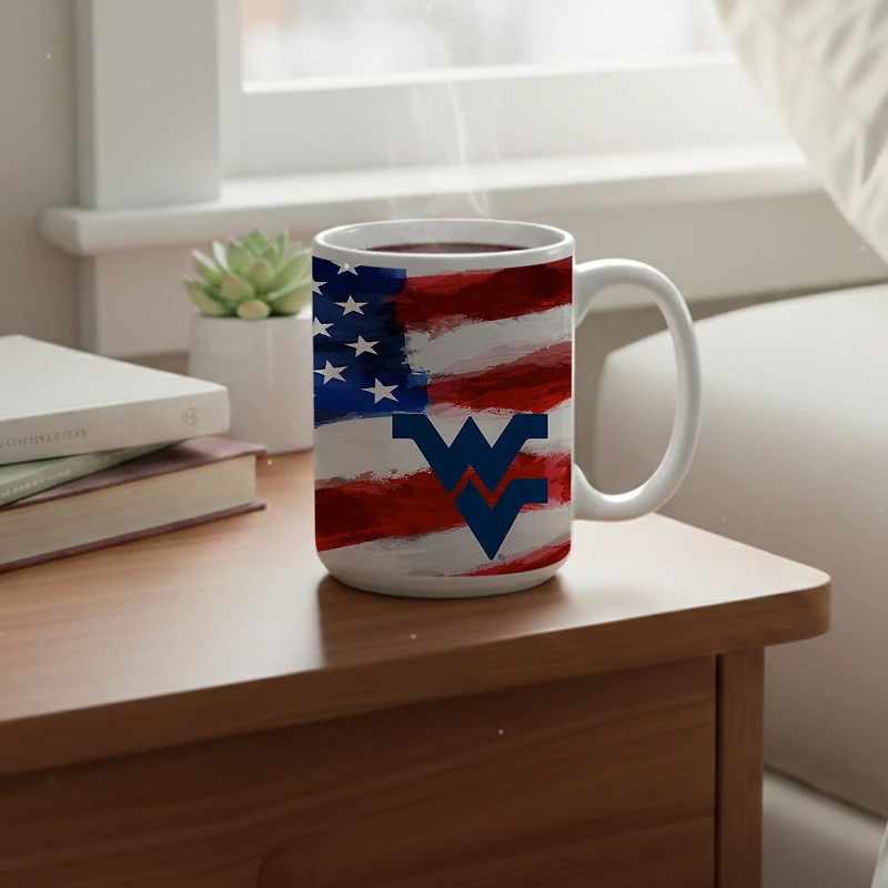 West Virginia Mountaineers  Two-Pack 15oz. Americana Mug Set