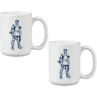 West Virginia Mountaineers Two Pack 15oz. Vault Sketch Ceramic Mug Set
