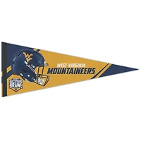 Fanion de qualité supérieure 12'' x 30'' des West Virginia Mountaineers Backyard Brawl de WinCraft