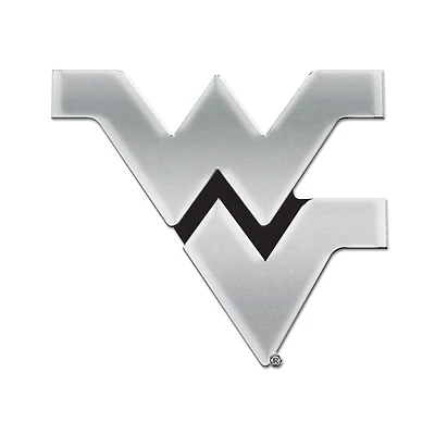 WinCraft West Virginia Mountaineers Chrome Auto Emblem