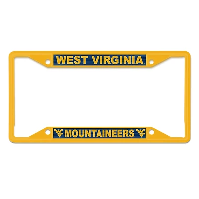 Cadre de plaque d'immatriculation WinCraft West Virginia Mountaineers