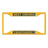 Cadre de plaque d'immatriculation WinCraft West Virginia Mountaineers