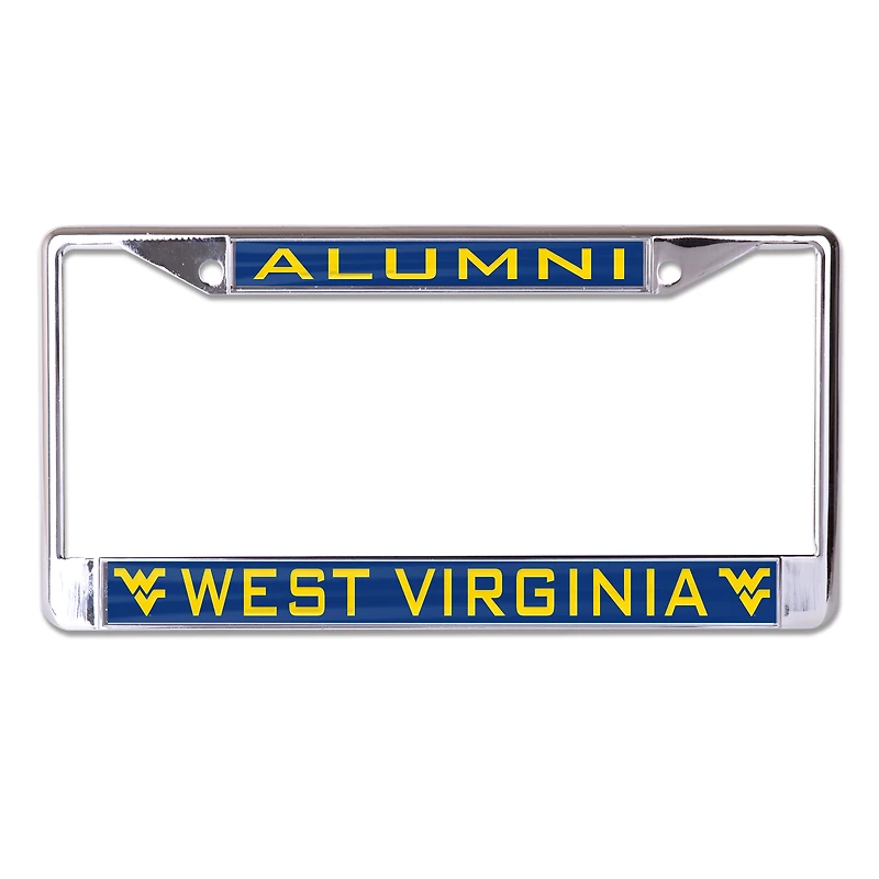 Cadre de plaque d'immatriculation WinCraft West Virginia Mountaineers S/L Alumni
