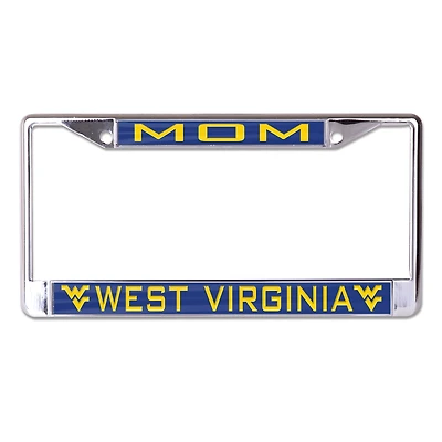 Cadre de plaque d'immatriculation WinCraft West Virginia Mountaineers S/L Mom