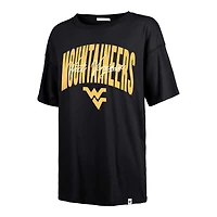 Women's '47  Navy West Virginia Mountaineers Muse Sadie T-Shirt