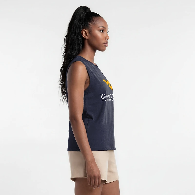 Women's Champion Navy West Virginia Mountaineers Lifestyle Tank Top
