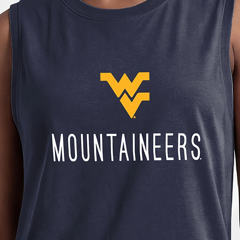 Women's Champion Navy West Virginia Mountaineers Lifestyle Tank Top