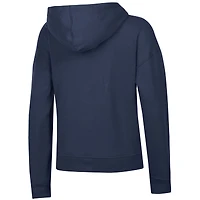 Women's Champion Navy West Virginia Mountaineers Powerblend Fleece Hoodie