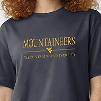 Women's Champion  Navy West Virginia Mountaineers Waist Length Wordmark T-Shirt
