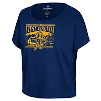 T-shirt pour femme Colosseum Navy West Virginia Mountaineers 2024 Fan Almost Heaven