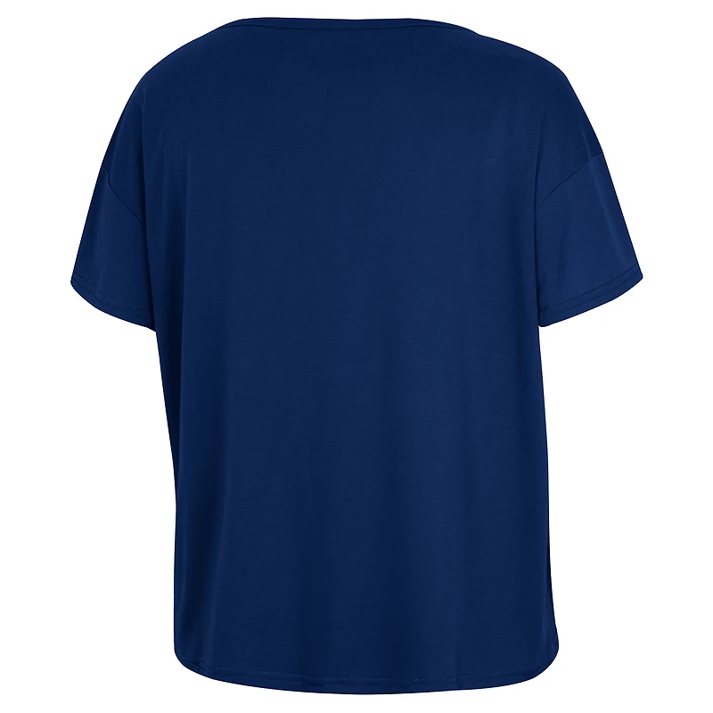 T-shirt pour femme Colosseum Navy West Virginia Mountaineers 2024 Fan Almost Heaven