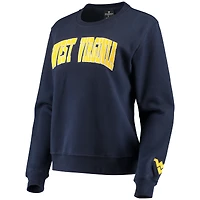 Sweat-shirt Campanile Colosseum Navy pour femmes des Mountaineers de Virginie-Occidentale