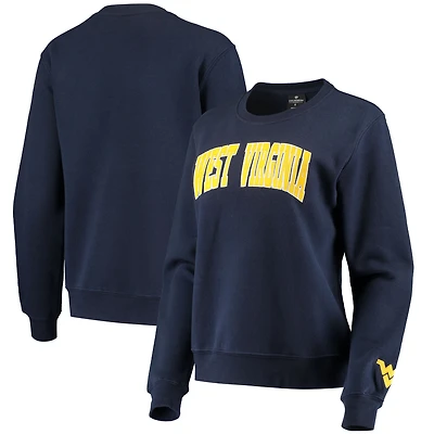 Sweat-shirt Campanile Colosseum Navy pour femmes des Mountaineers de Virginie-Occidentale