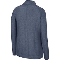 Women's Colosseum Navy West Virginia Mountaineers Morningside Cardigan Sweater