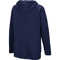 Chandail à capuchon Nollie Raglan Slub pour femmes Colosseum Navy West Virginia Mountaineers