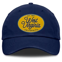 Casquette ajustable Candid pour femme Fanatics bleu marine des West Virginia Mountaineers