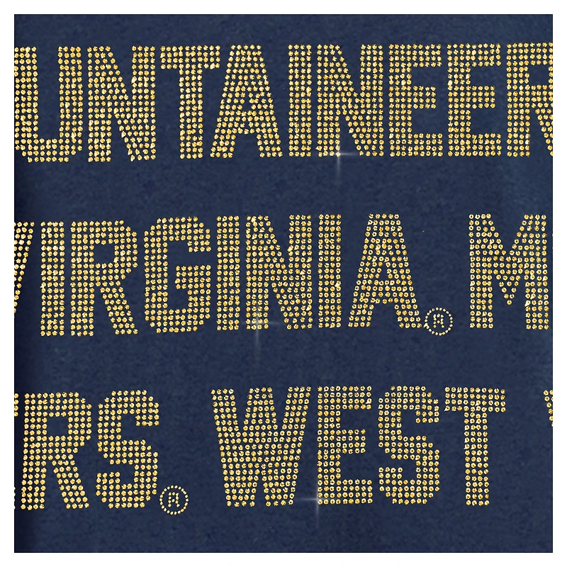 Women's Gameday Couture Navy West Virginia Mountaineers Oversized Hype Era Sweatshirt