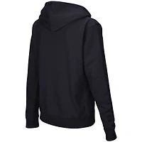 Women's Navy West Virginia Mountaineers Team Big Logo Pullover Hoodie