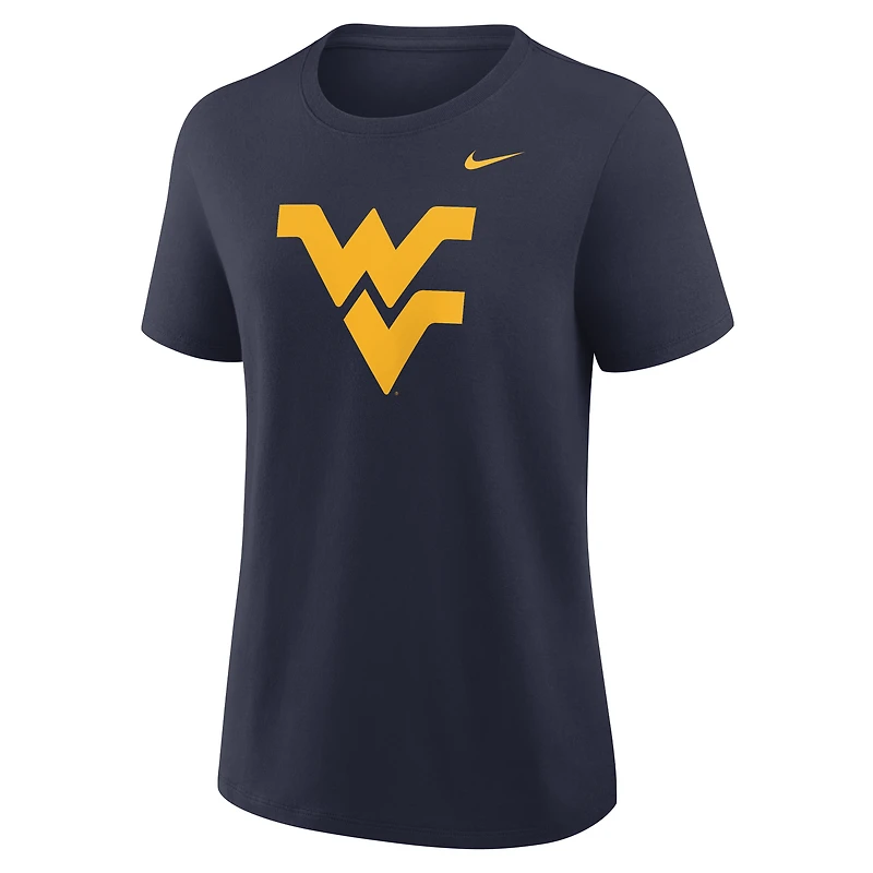 Women's Nike Navy West Virginia Mountaineers Primary Logo T-Shirt
